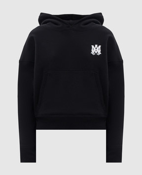 AMIRI Black hoodie with monogram and logo print AWJYHD1008