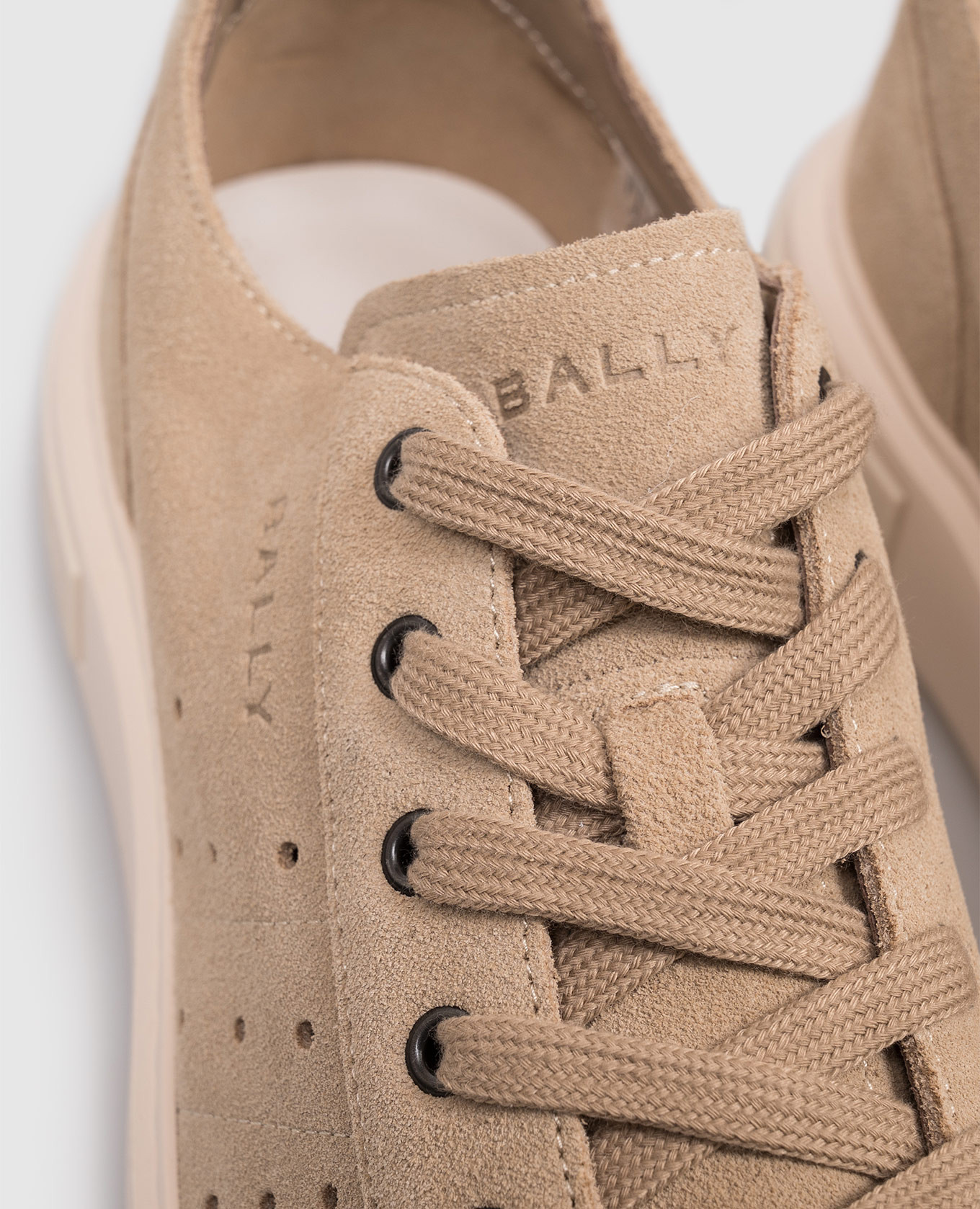 

Beige suede Lift sneakers Bally