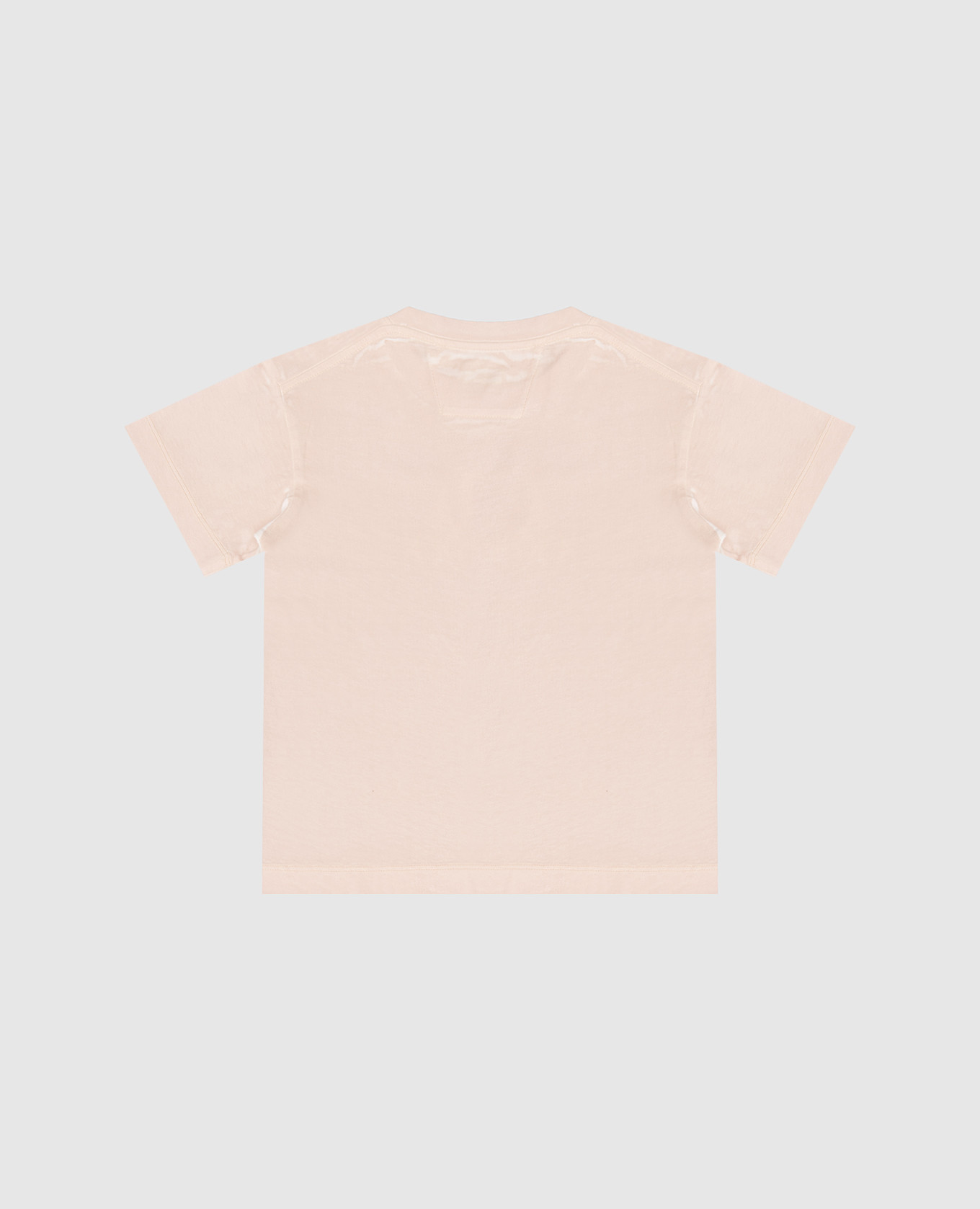 Beige T-shirt with logo embroidery C.P. Company 2
