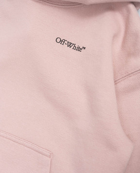 Off-White Children's pink hoodie with print 44GBB002S26F005