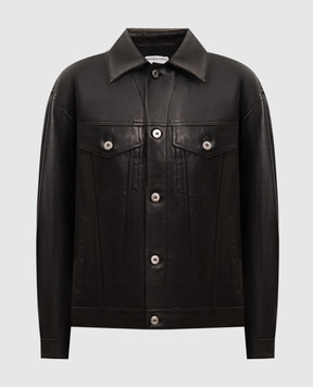 Bottega Veneta Black leather jacket 857932V61D0