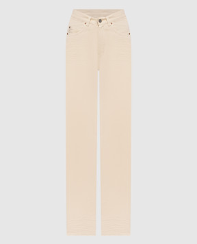 Saint Laurent Beige jeans with a patch 834135Y33WD