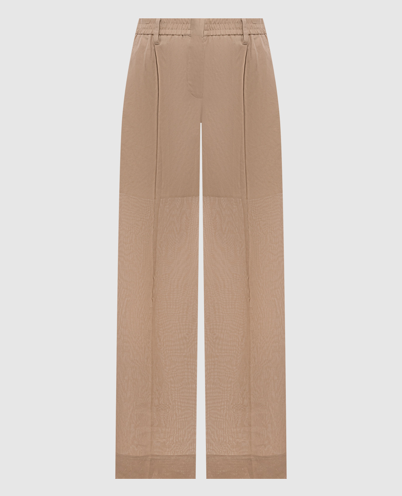 Brown pants with a monil chain