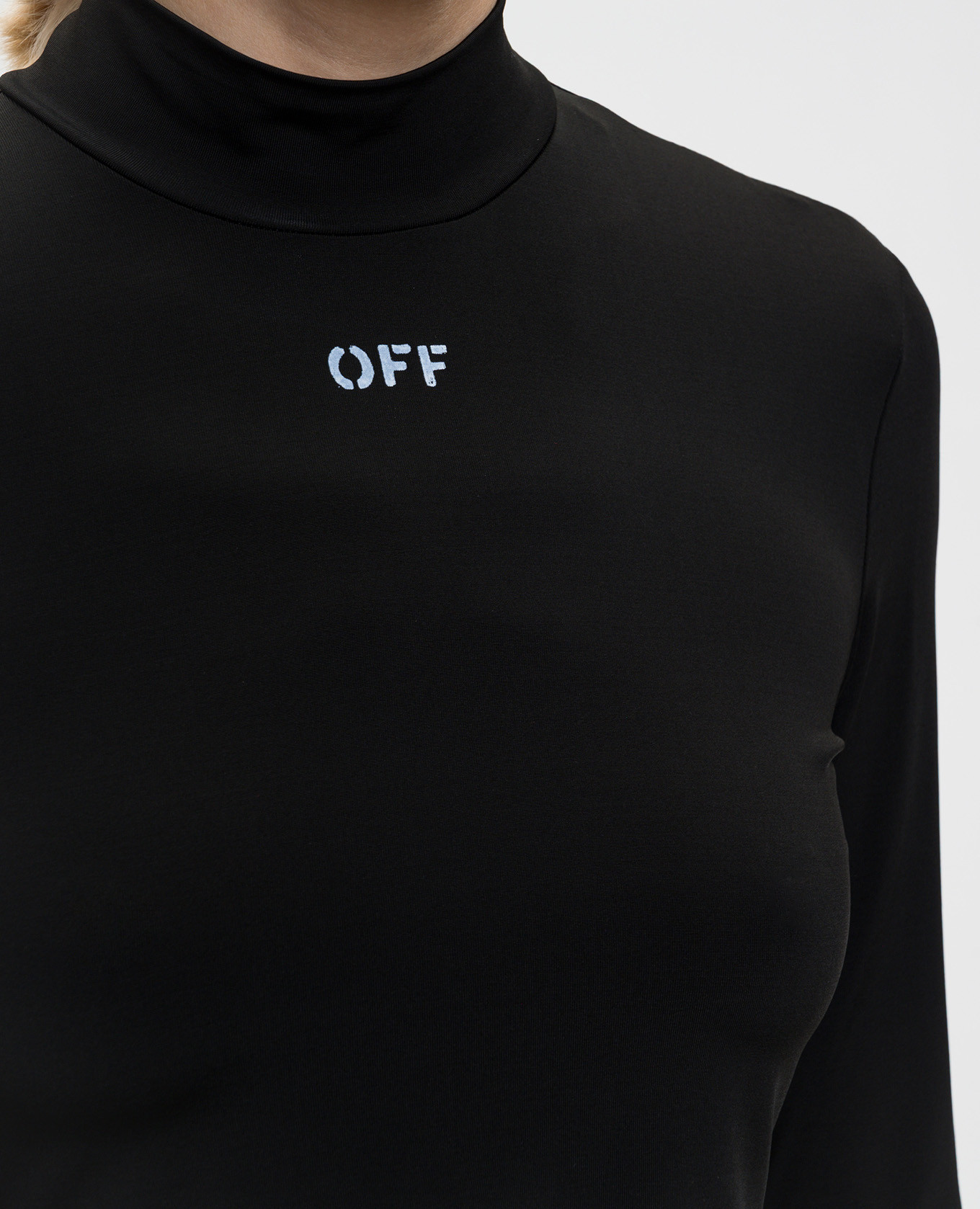 

Black cropped top OFF Jer Off-White