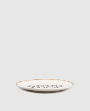 Bitossi Home Good Luck white porcelain bread plate FTB00016