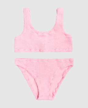 MC2 SAINT BARTH Baker children's ruffled pink swimsuit BAK000200031L