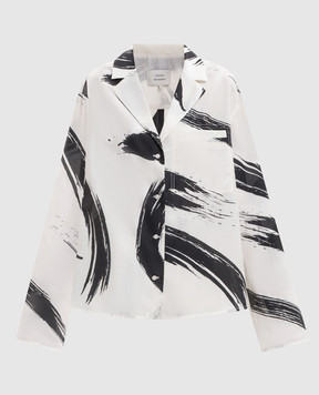 Loulou de Saison Sana silk pajama-style shirt SANA