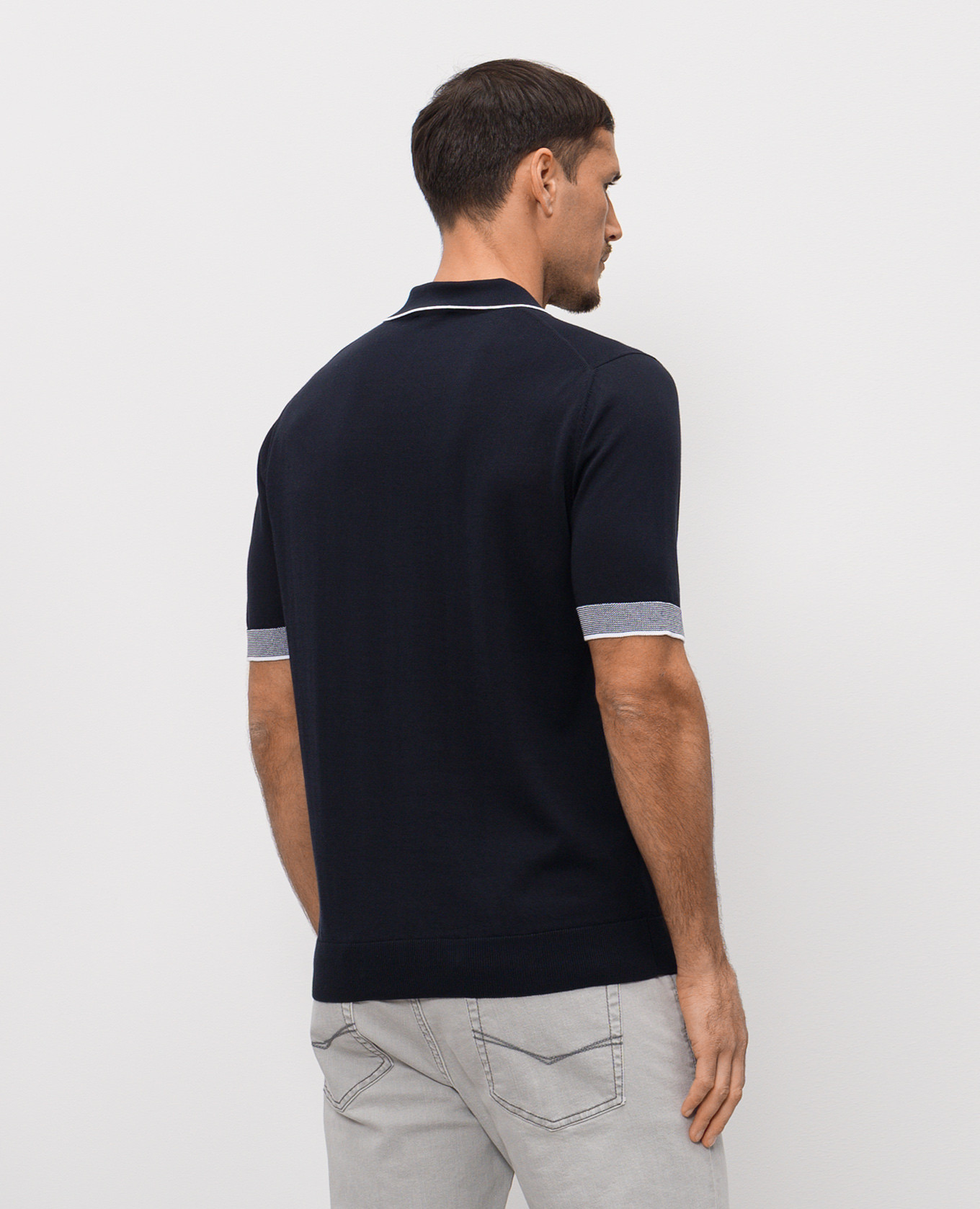 

Blue polo Peserico