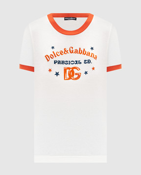 Dolce&Gabbana Ivory T-shirt with print F8N08TGDDNG