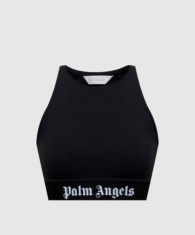Black top with logo pattern
