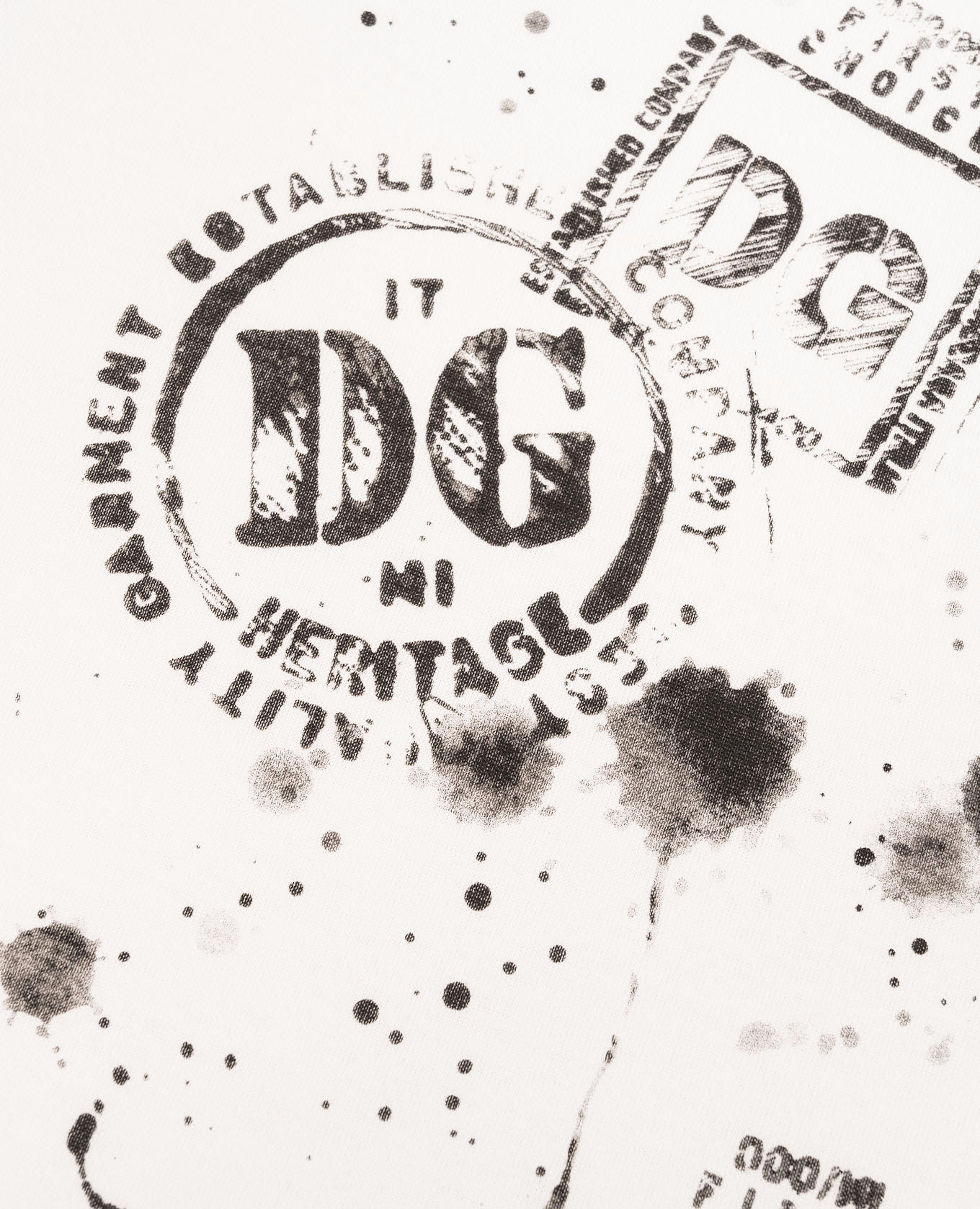 

Children's white T-shirt with branded print Dolce&Gabbana