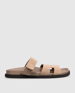 Babe Pay Pls Beige suede flip-flops 276001ZA