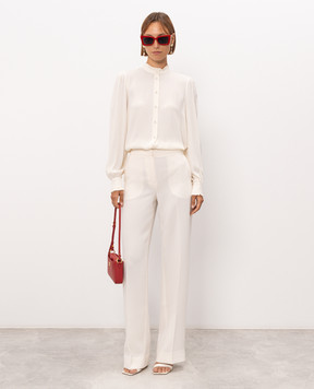 Twinset Ivory blouse with silk 262TP278B