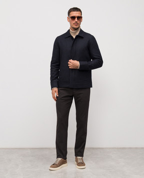 Florentino Blue jacket with wool 225300520301