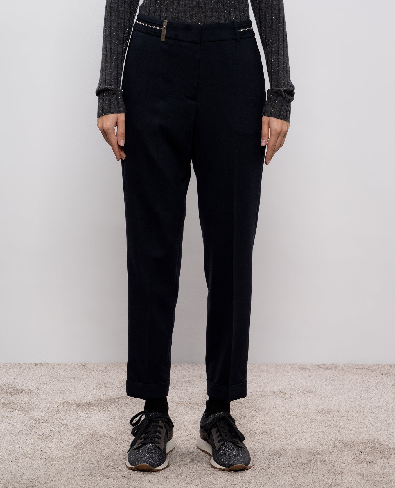 

Blue pants with wool Peserico