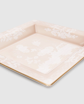 Ginori 1735 Beige porcelain tray for small items 017RG02FG6836LX0245
