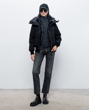 AGOLDE Black jeans with a worn effect A1401490