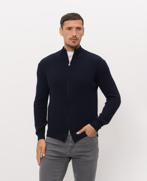 Cashmere&Whiskey Blue merino wool cardigan 83110