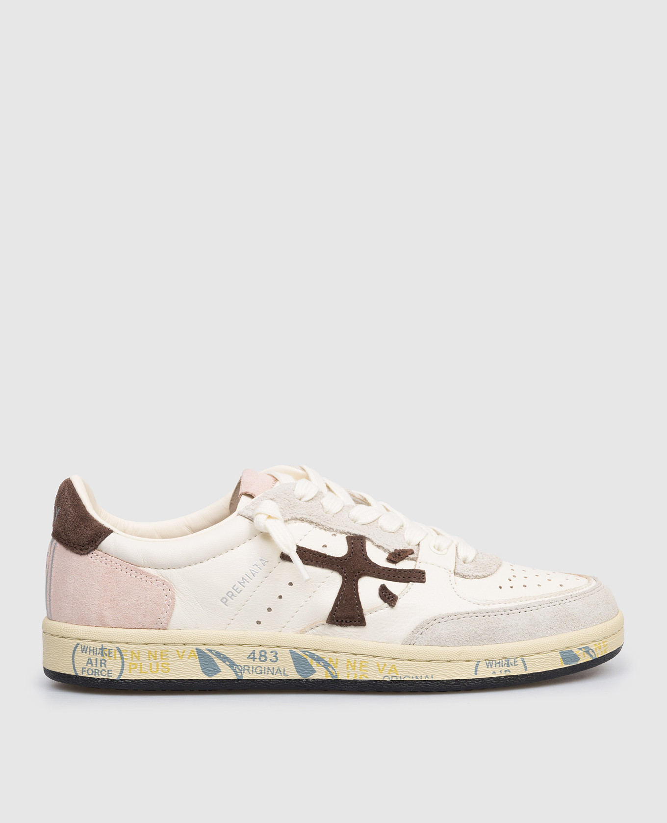 

BSKT Clayd beige leather sneakers Premiata