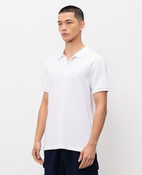 Vilebrequin Palatin white polo shirt with embroidered emblem PLTH2N00