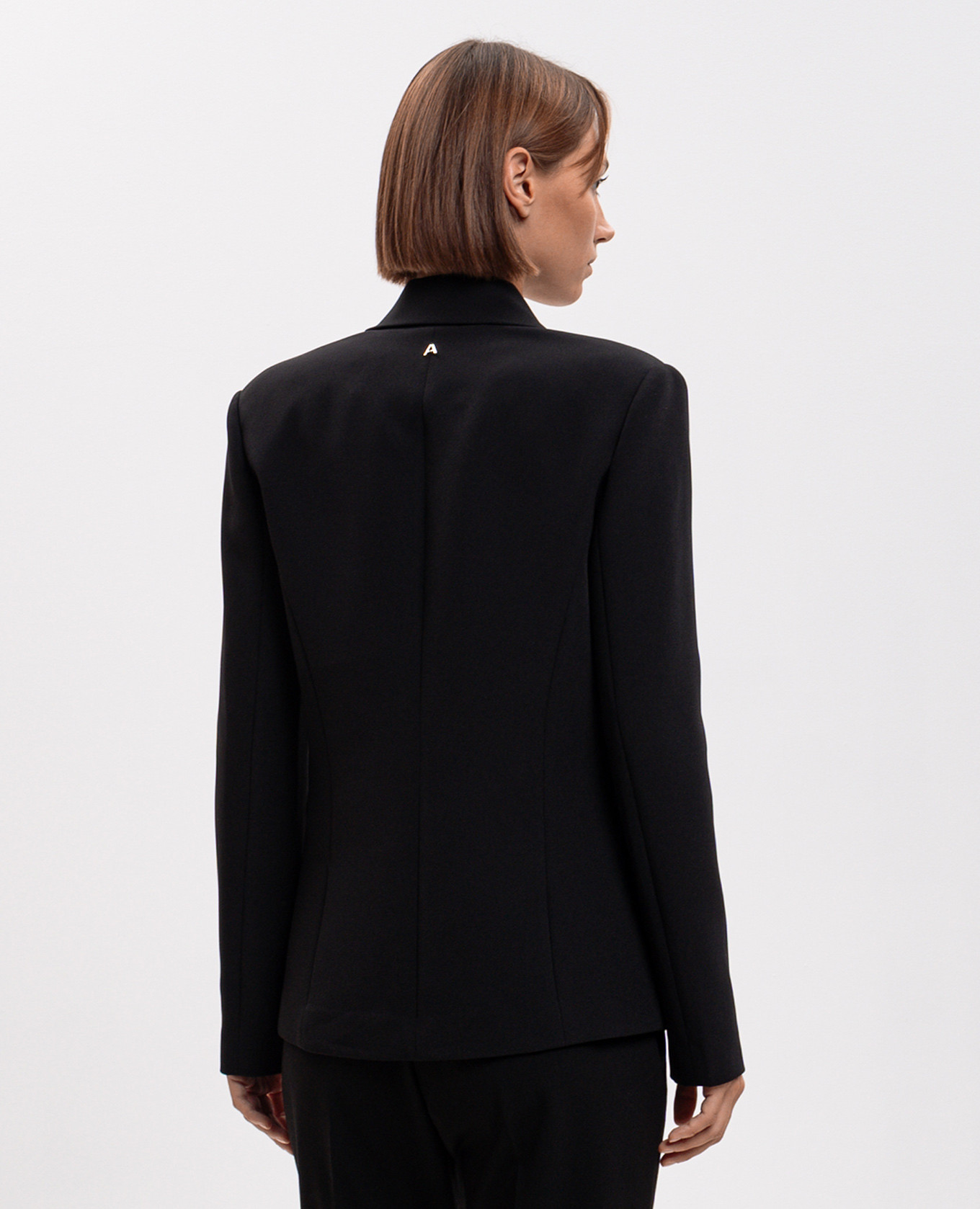 Black jacket with accent collar Twinset 4