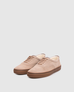Brunello Cucinelli Brown suede sneakers MZUEIVZ354