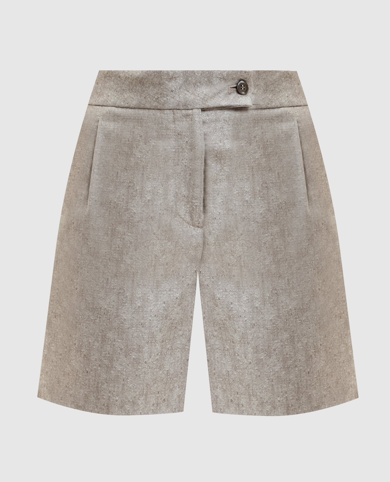 

Beige Summer shorts made of silk and cashmere Marco Pescarolo