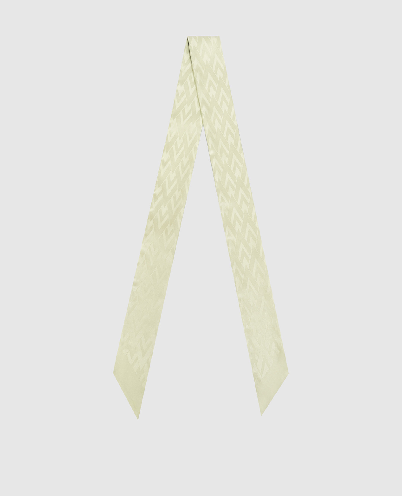 Green silk twill ribbon