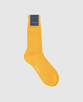 Bresciani Yellow cotton socks MC034UN0004XX