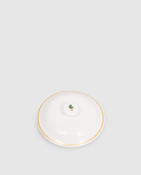 Geminiano Cozzi 1765 White porcelain lid for the Striche Verdi e Oro sugar bowl LGCMI67109036