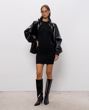 The Attico Black mini skirt 261WCR00158VVP002AA