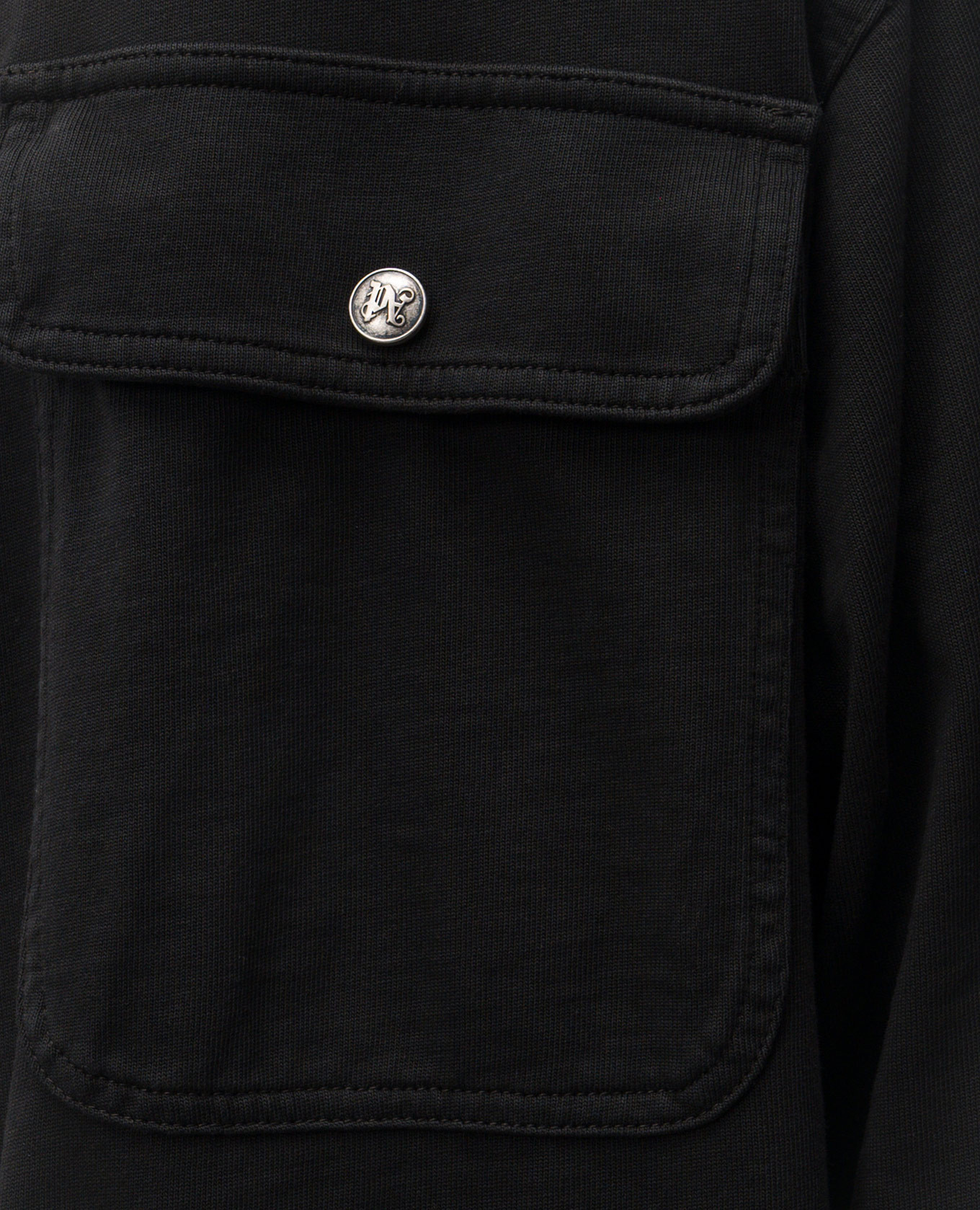 Black hooded shirt Palm Angels 5