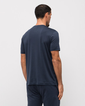 Stefan Brandt ENNO blue silk t-shirt ENNOSECO