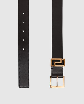 Versace Greca Goddess Black Leather Belt 1022358DV3T