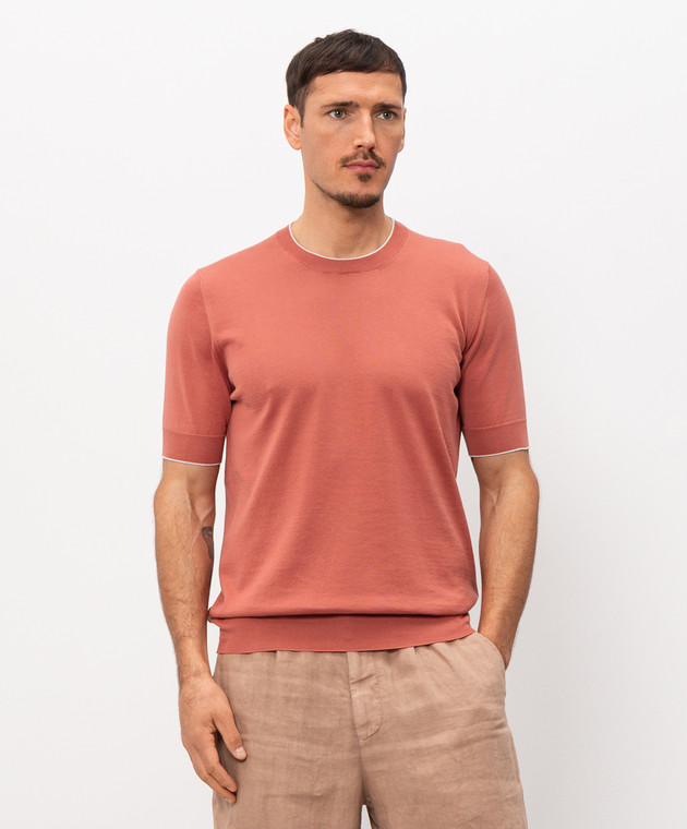 Brunello Cucinelli - Pink T-shirt M29805200 - shop with Bulgaria