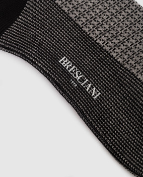 Bresciani Gray patterned socks MC014JQ1446XX