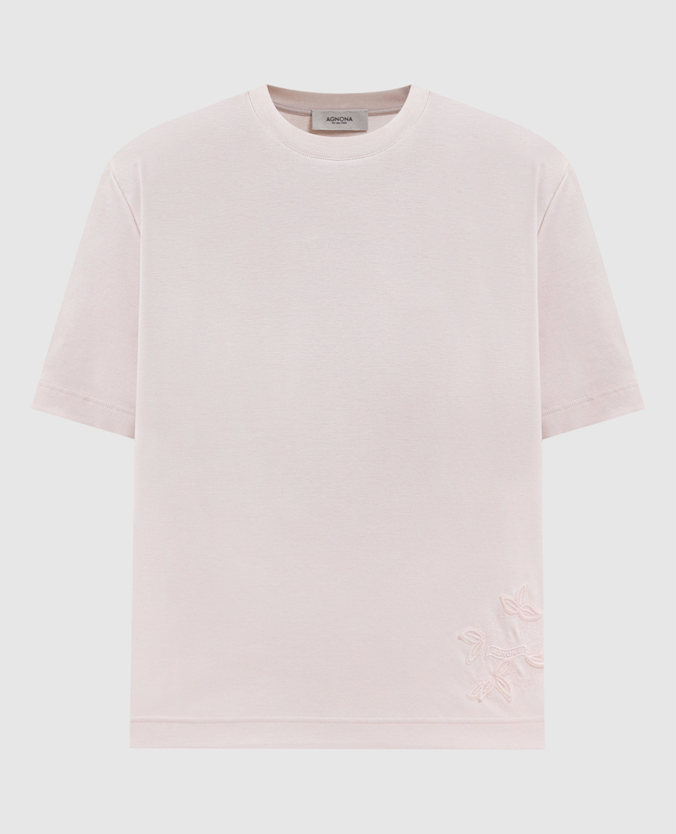 

Pink T-shirt with embroidery Agnona