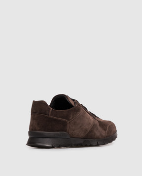 Kiton Brown suede sneakers USSA114N01490
