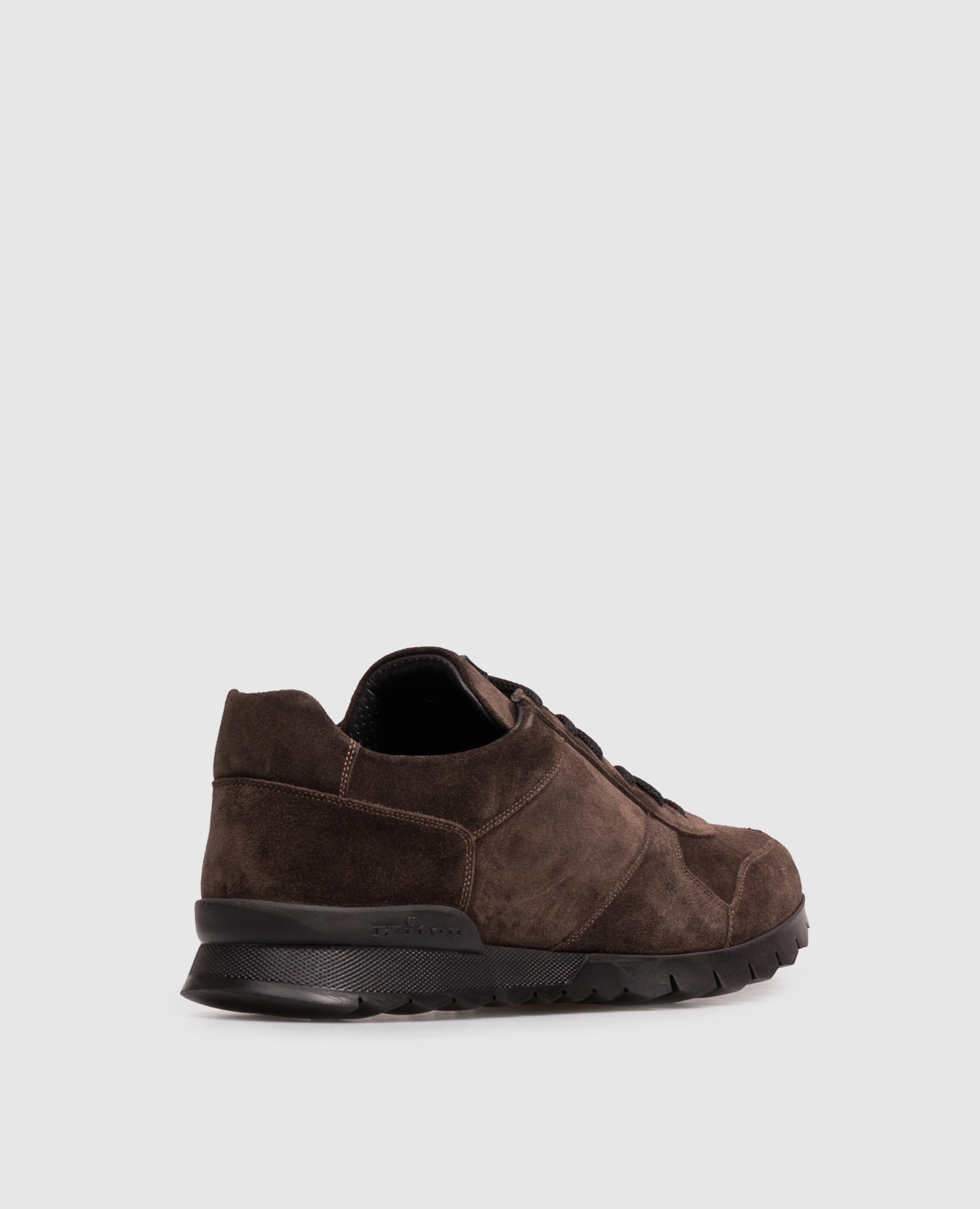 Brown suede sneakers Kiton 3