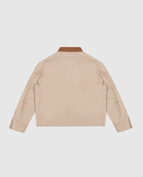 Maison Margiela MM6 Children's beige jacket with emblem M60930MM07D