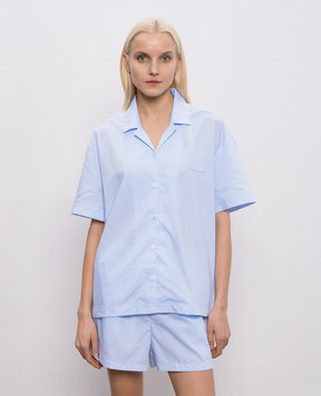 Dore & Rose Blue striped pajamas SHORTSLEEVESTRIPEDPJ
