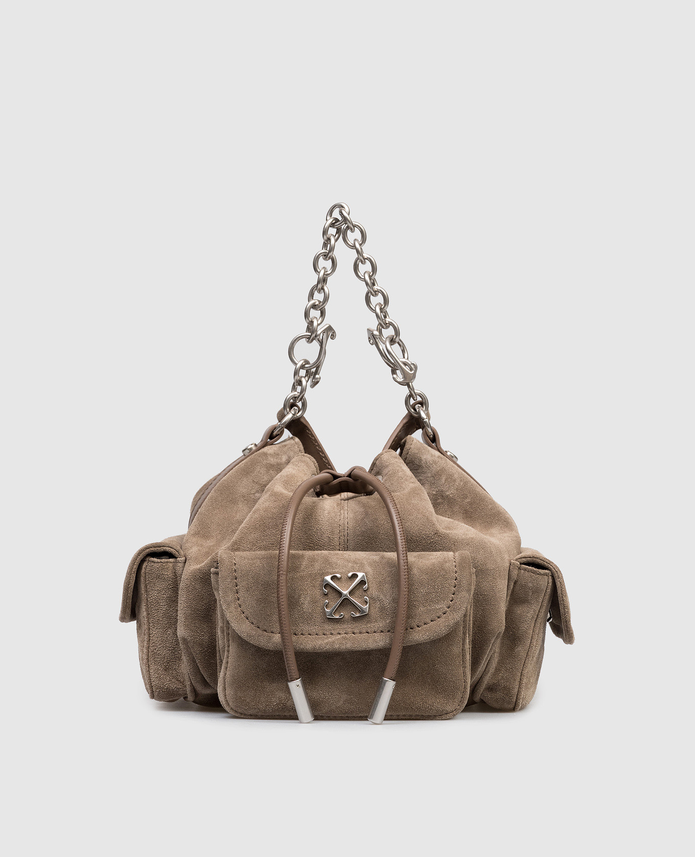 

Brown suede Dumbo bag Off-White