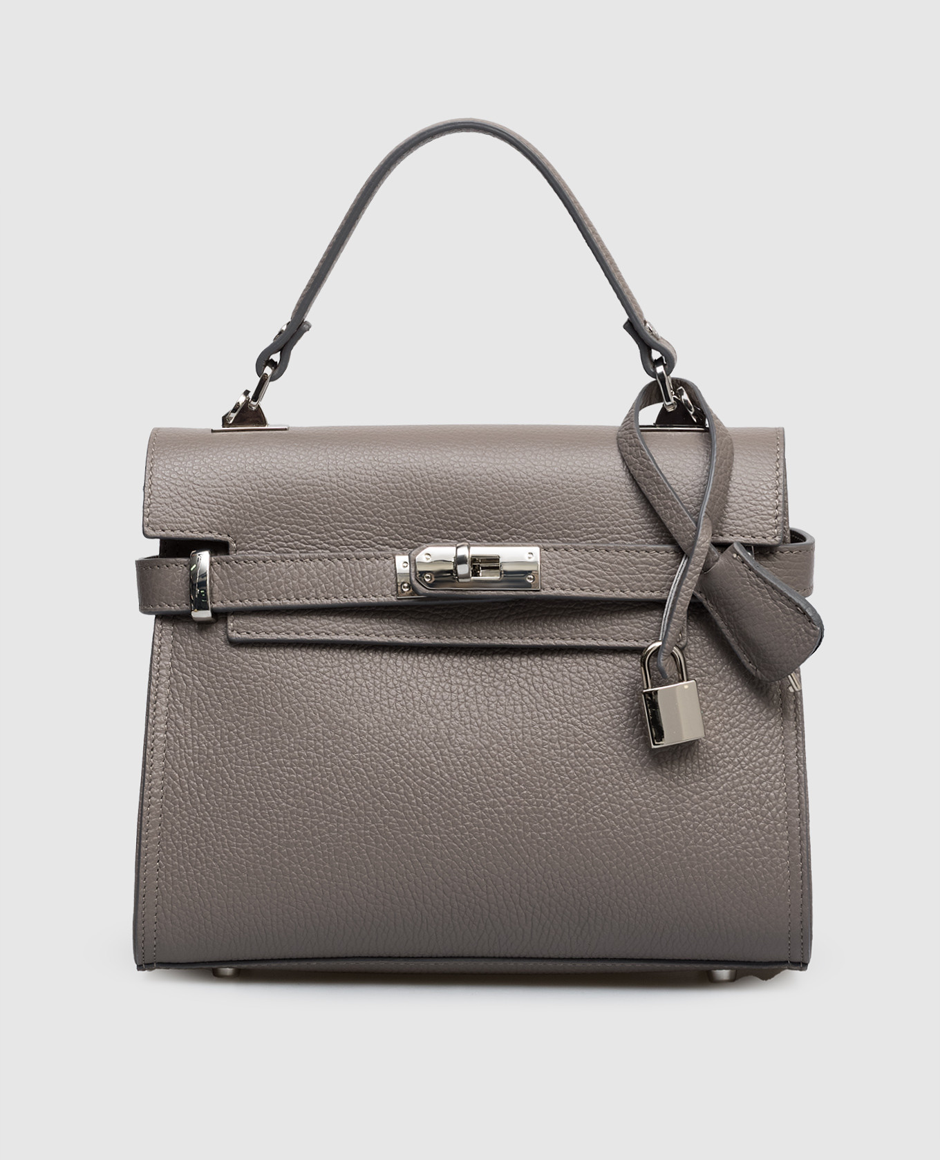 

Dollaro gray leather satchel bag Gianni Notaro, Grey