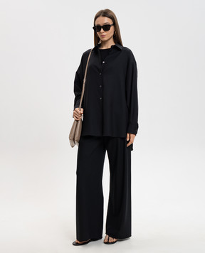 The Row Wesler black straight-cut T-shirt 852F911