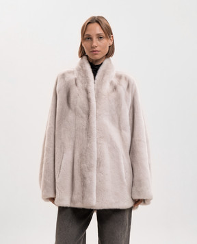 Rindi Beige mink fur coat 073VS026