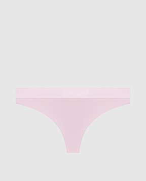 Tom Ford Pink thong panties with woven logo pattern KNJ009JEX166