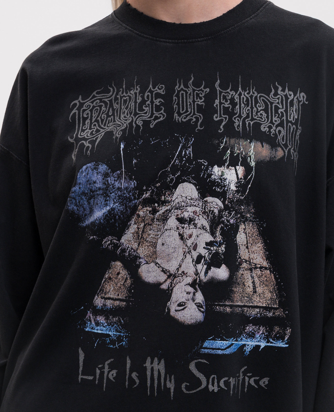 Black long sleeve with print Vetements 5