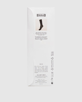 Wolford Black INFINITE ROSE lace socks 41812