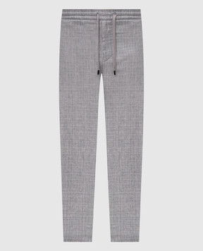 Castangia dal 1850 Gray linen, wool and silk pants DMP8S26