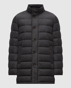 MooRER CALEGARI gray wool and cashmere down jacket CALEGARIL